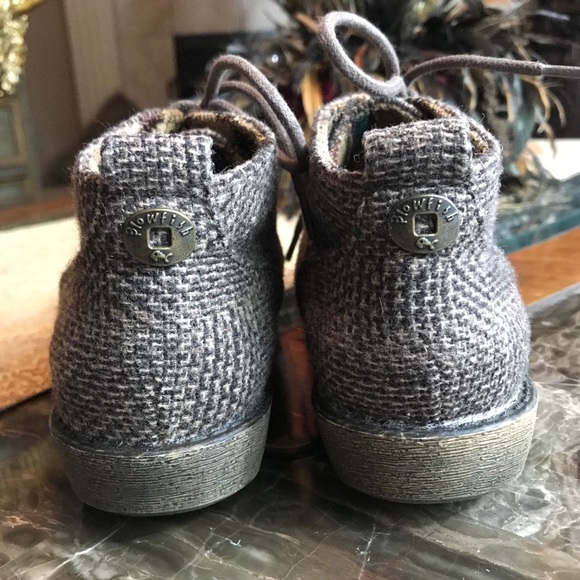 BLOWFISH BROWN & BEIGE TWEED BOOTIES. NEW SZ 6 - Picture 5 of 7